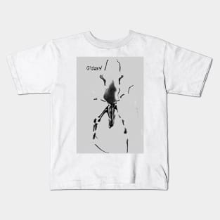 G'day from a spider. Kids T-Shirt